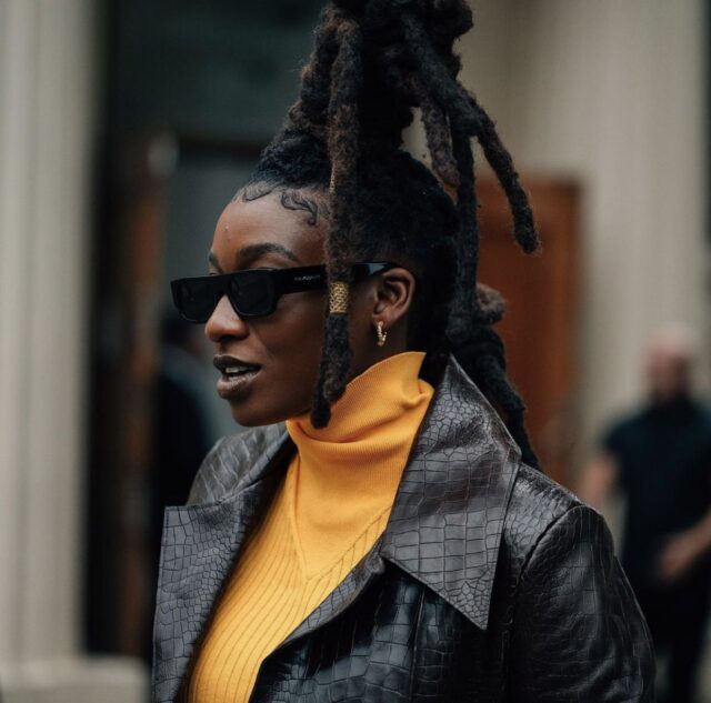 UK-based artist, Little Simz at London fashion week