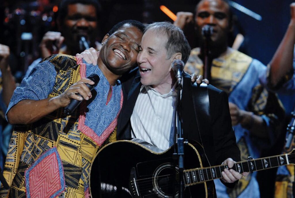 Paul Simon and Joseph Shabalala