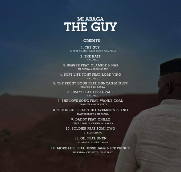 MI’s new album “The Guy” track list