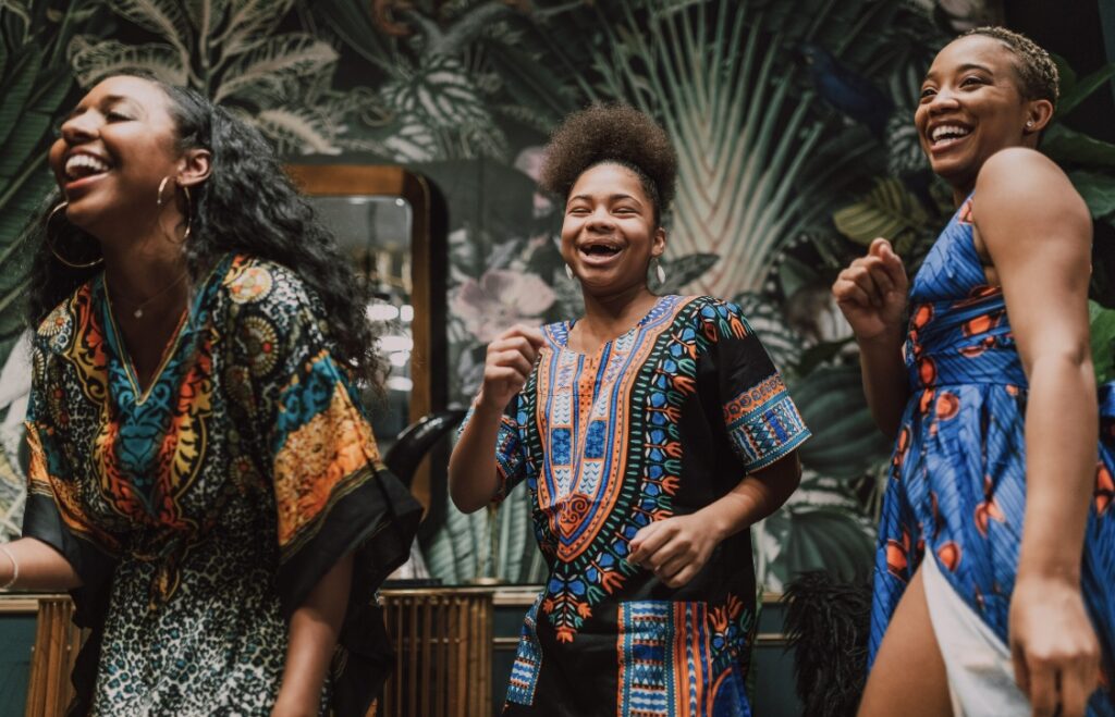 Dancers from South African music genres