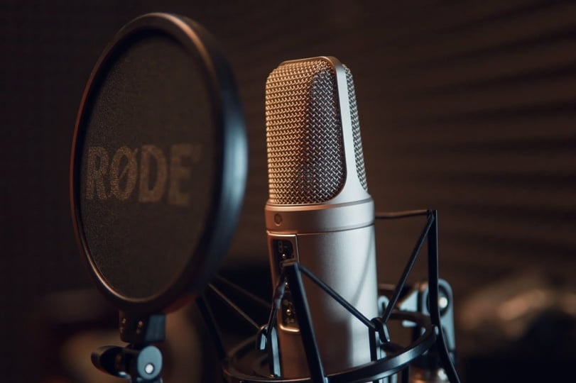 Image of studio microphone