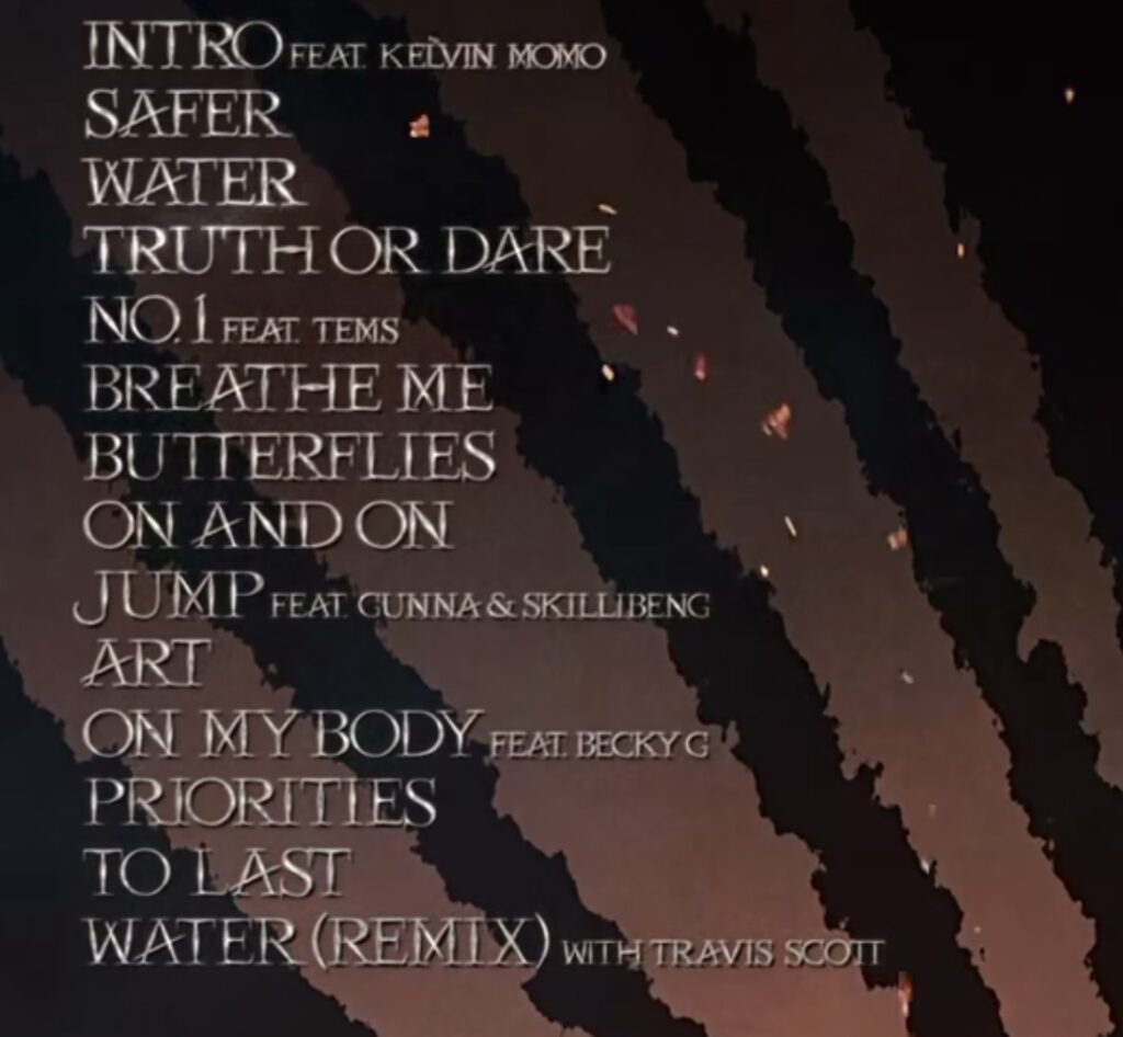 Tyla’s new album tracklist