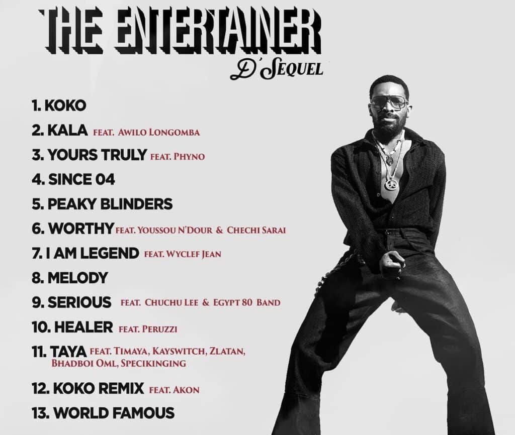 The Entertainer: D’Sequel by D’Banj tracklist